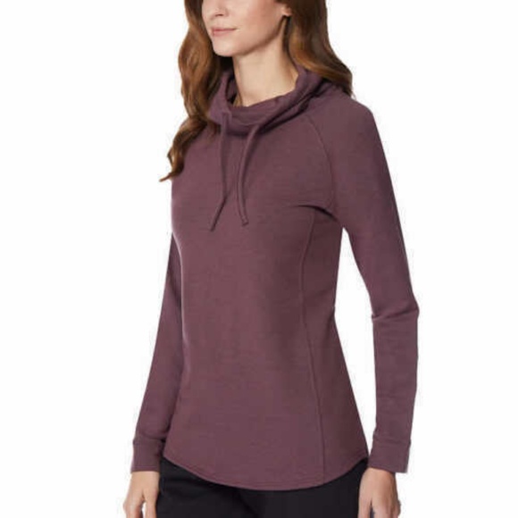 Women's Funnel Neck Long Sleeve Top Pullover - Picture 2 of 3